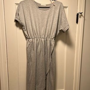 Pinkblush grey maternity dress - size L